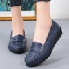 Summer Women Hollow-out Soft-soled Loafers Adult Nurse Mom Loafers Lady Shallow Flat Slip-on Shoe Casual Everyday Commuting Shoe