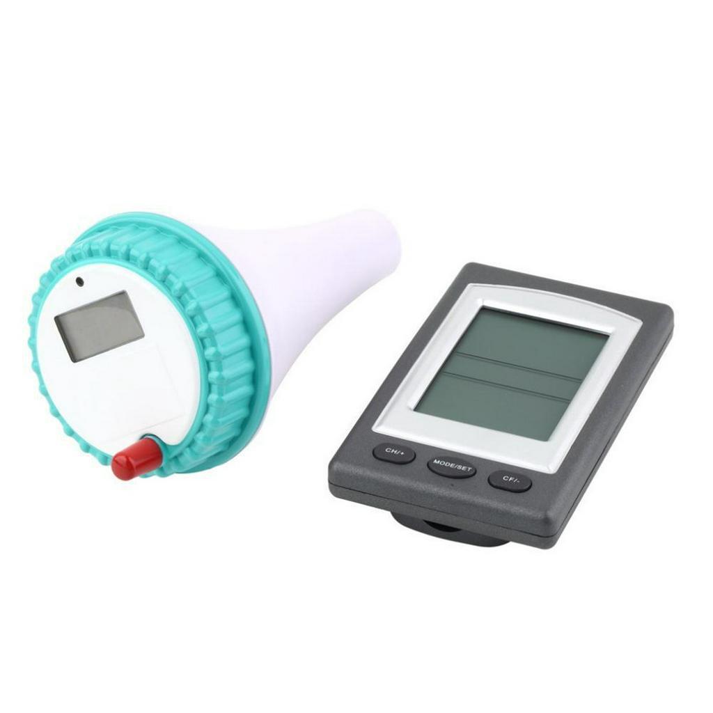 Wireless SPA Pond Tub Solar Powered Pool Thermometer Swim Waterproof Digital LCD Backlit Floating Temperature Transmitter Meter 1.5V