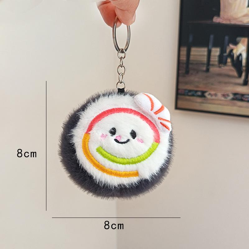 Cute Simulated Food Plush Pendant Fun Children's Doll Creative Keychain Sandwich Pendant Bag Hanging Decoration