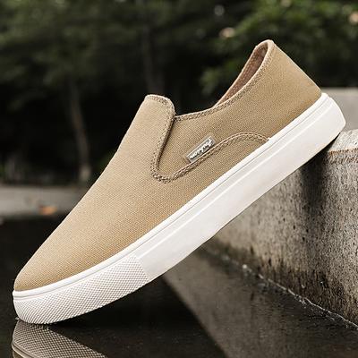Antiskid Male Vulcanized Shoes New Fashion Mens Canvas Shoes Breathable Walking Footwear Versatile Loafers Leisure Walk Sneakers