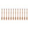 12Pcs Lace Bobbin Wooden Antique Vintage French Artisan Craft Turned Wood Weaving Tools