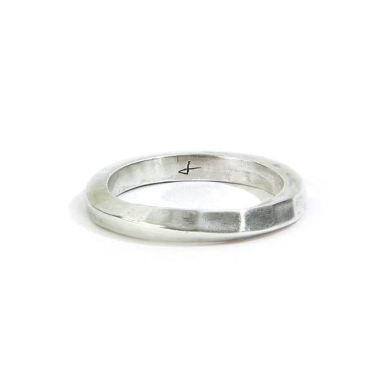 SEWNSWEN SEWN SWEN SILVER HAMMERED TWIST RING