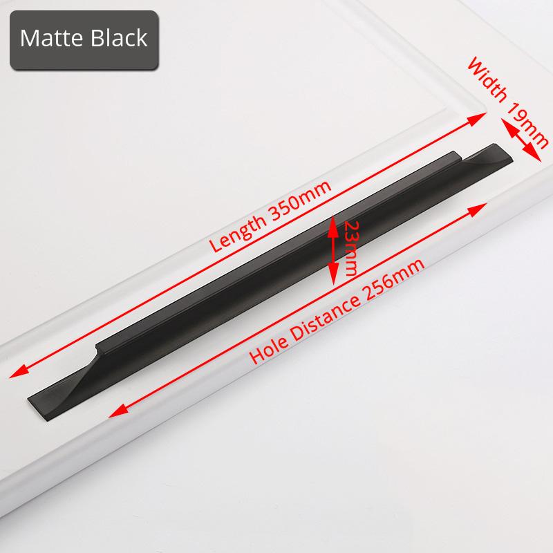KAK American Style Black Cabinet Handles Gold Solid Aluminum Alloy Kitchen Cupboard Pulls Drawer Knobs Furniture Handle Hardware