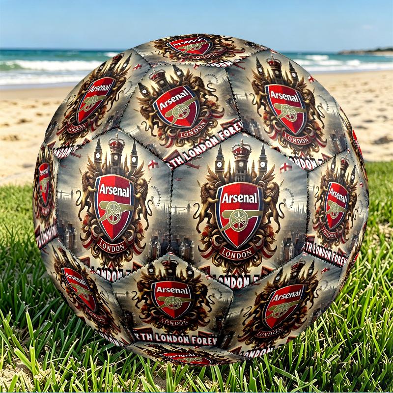 Football team.C Print Size 5 Soccer Ball, PU Wear Resistant Football for Match Training and Daily Practice, Birthday Gift for Soccer Fans