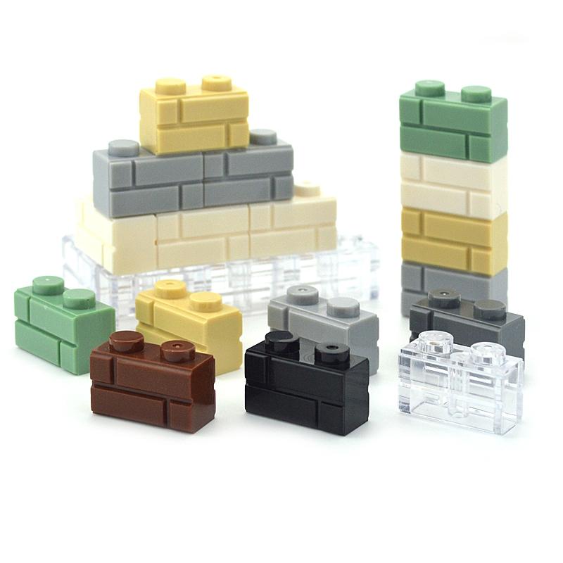 DIY Building Blocks Wall Figures Thicks Bricks 1+2 1x2 1x3 1x4  L Dots Educational Creative Toys 98283 15533 6020 For Children