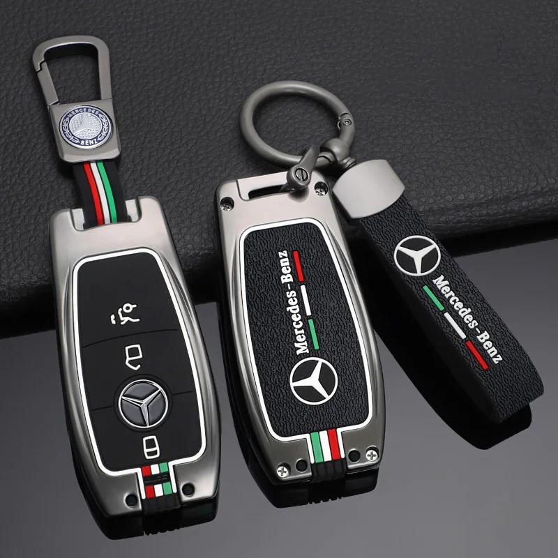 New 2025 Alloy Car Remote Key Case Cover Shell Fob For Mercedes Benz A C E S G Class GLC CLE CLA GLB GLS W177 W205 W213 W222 X16