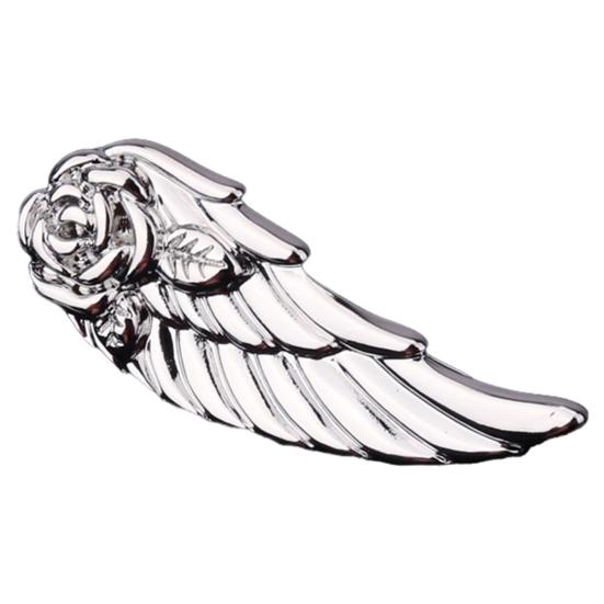 

Мужской зажим для галстука в форме розы и крыла, булавка на лацкан, съемный дизайн, аксессуар для формальной одежды и повседневной носки E