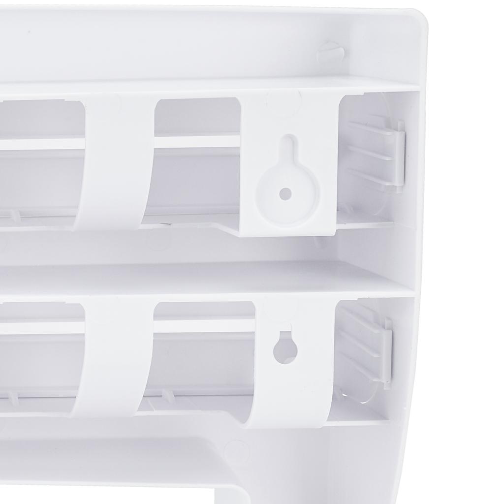 Kitchen Sauce Bottle Storage Rack Paper Towel Holder Mount Kitchen Tool Cling Film Cut