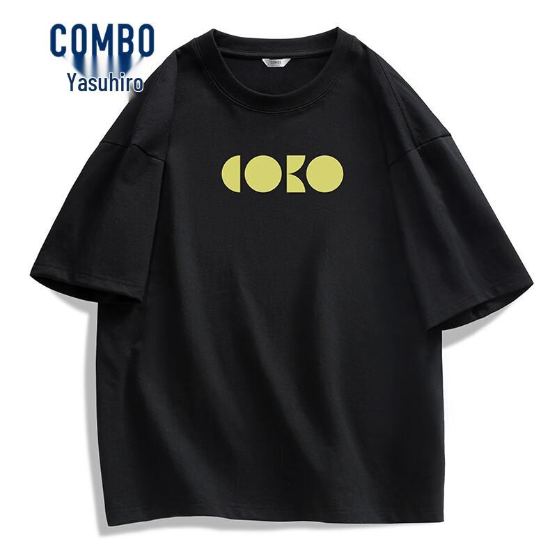 Kangbo Men s Heavyweight Pure Cotton Short Sleeve T-Shirt 170