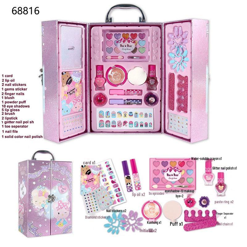 Kids' Princess Makeup Suitcase - Girls' Performance & Birthday Gift