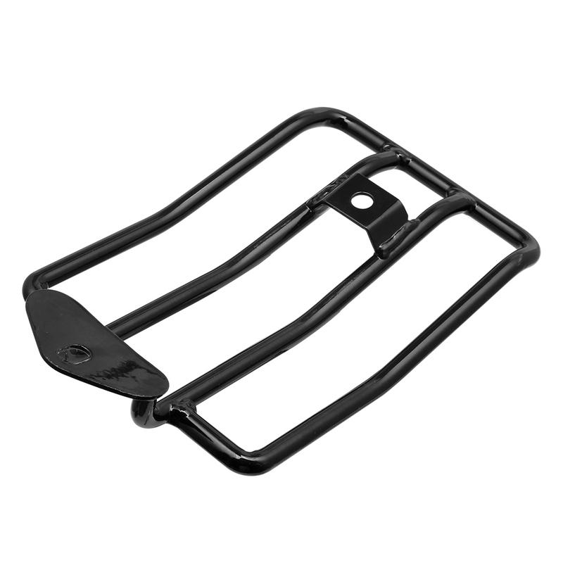 Black Motorcycle Rear Solo Seat Luggage Rack Bracket Support Shelf For Harley Sportster Iron XL 883 1200 2004-2019