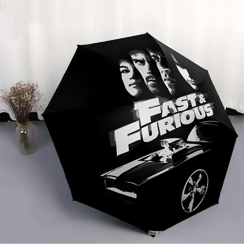 Fast Furious Automatic Open/close Umbrella, Heavy-Duty Iron Frame, Folding Portable Design, Travel, Everyday Use 199