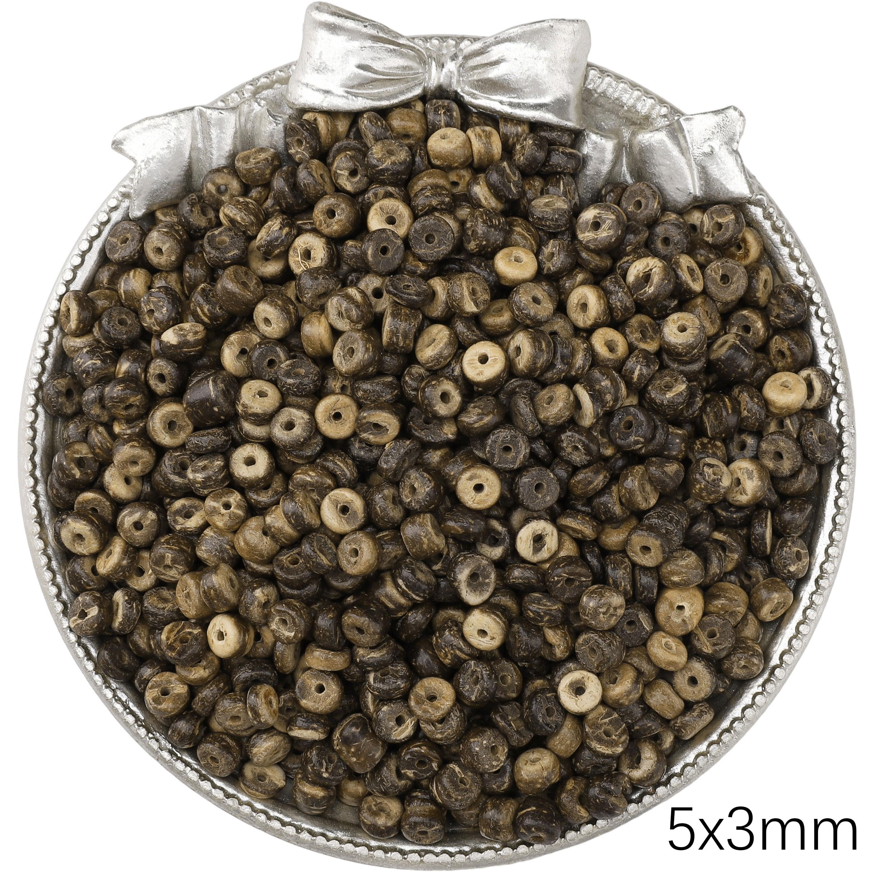 

Деревянные круглые бусины для изготовления украшений своими руками, браслетов, ожерелий Shell spacer 5x3mm 130Pcs