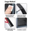 1pc 1mX43/50mm Window water blocking strip, household window rainproof board, window edge water guiding sealing strip