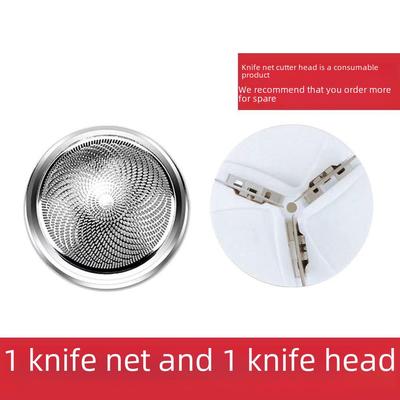 Original Electric Shaver Blade Net & Washable 3-Leaf Head for S-1090 with Charging Cable