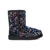 UGG Classic Short Stellar Sequin Snow Boots Black/Blue Women's 1112514-BLK