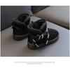 Bottes de neige pour filles avec laine épaissie imperméable antidérapante chaussures en coton pour bébé automne et hiver nouvelles chaussures chaudes pour bébé chaussures pour enfants