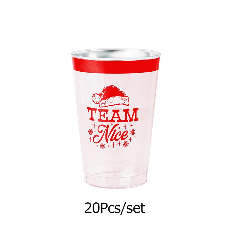 

Рождественская декоративная домашняя вечеринка кофейные напитки фруктовый сок газированная вода пластиковые праздничные принадлежности