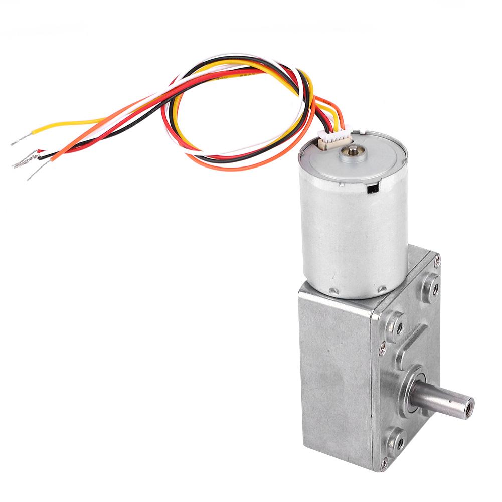 DC 12 24V Brushless Worm Motor Speed Reduction Gear Motor 4 150Rpm(12V 90RPM)