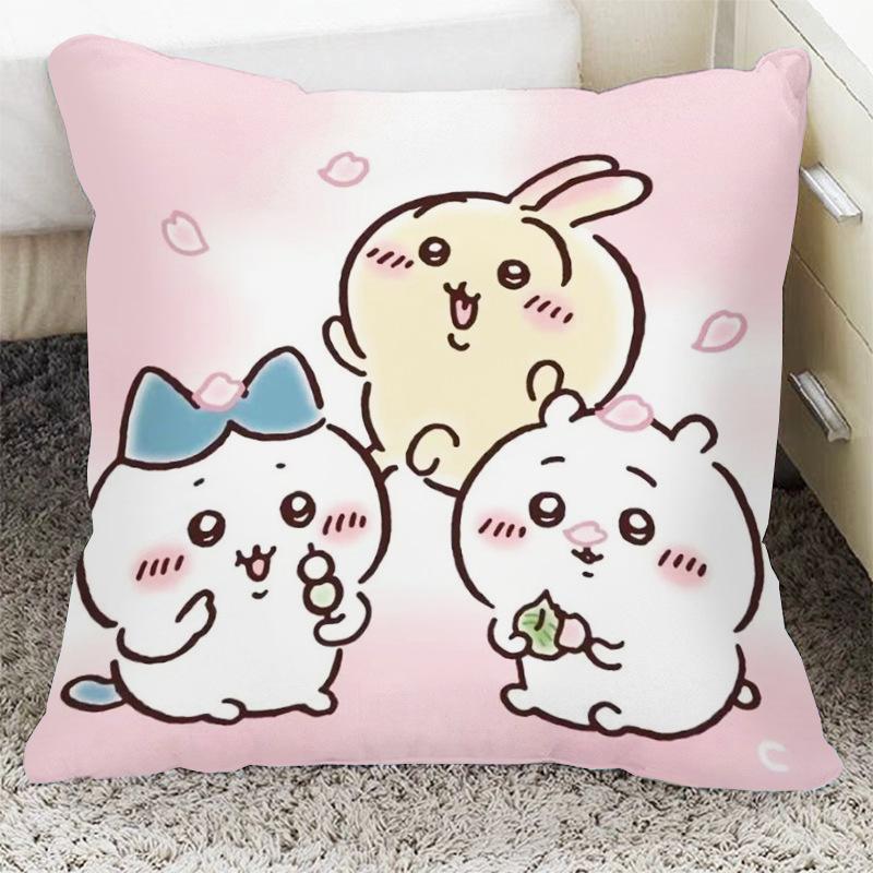 

Anime Cute Peripheral Pillow Dormitory Bedside Pillow Cushion Double-sided linen-45x45cm double-sided [without pillow core]