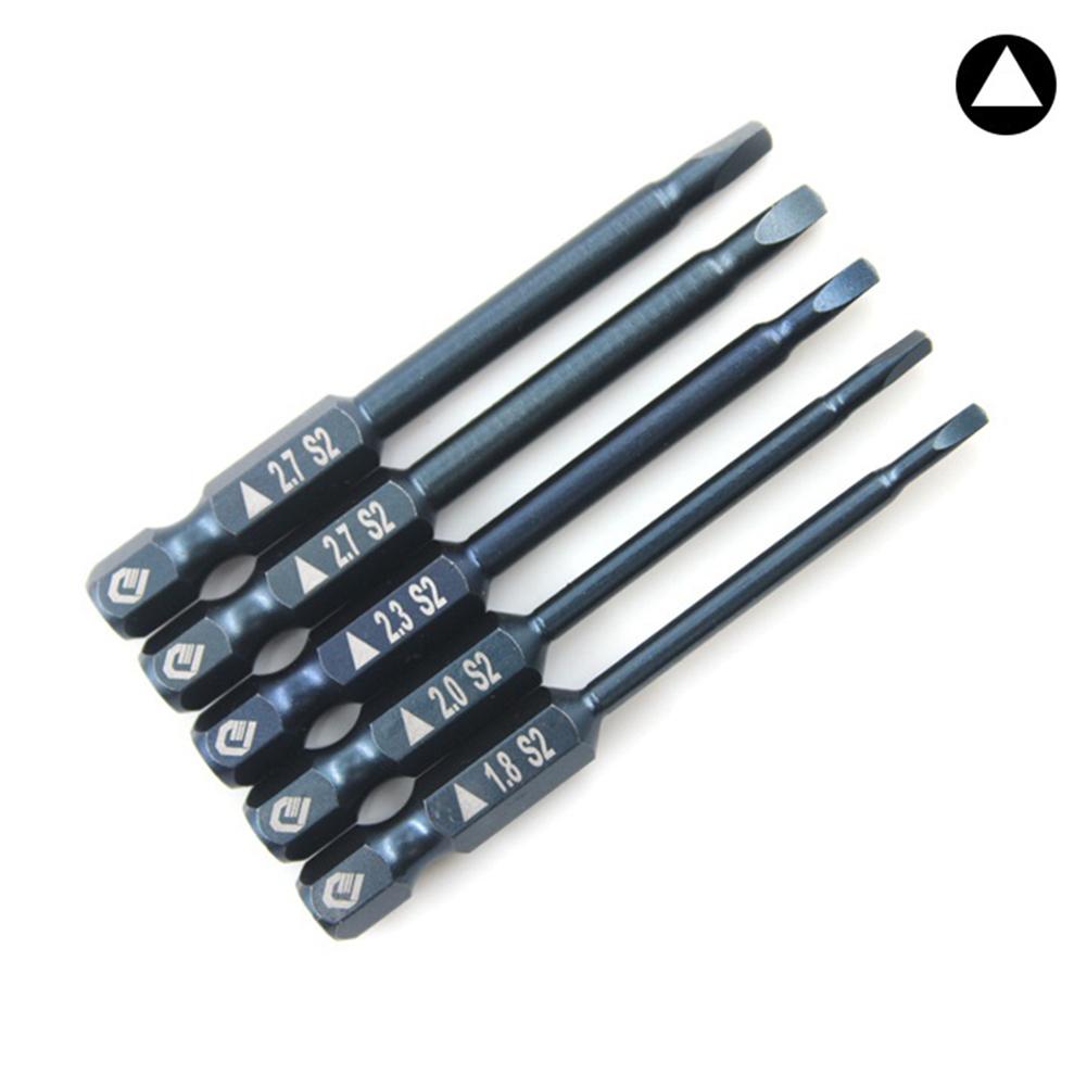 Triangle Screwdriver Bit Wide Using Dark Blue Electric