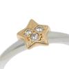 STAR JEWELRY Star motif Ring K14 Yellow Gold/Silver925/diamond #5.4(US Size) 2.2g Women Used