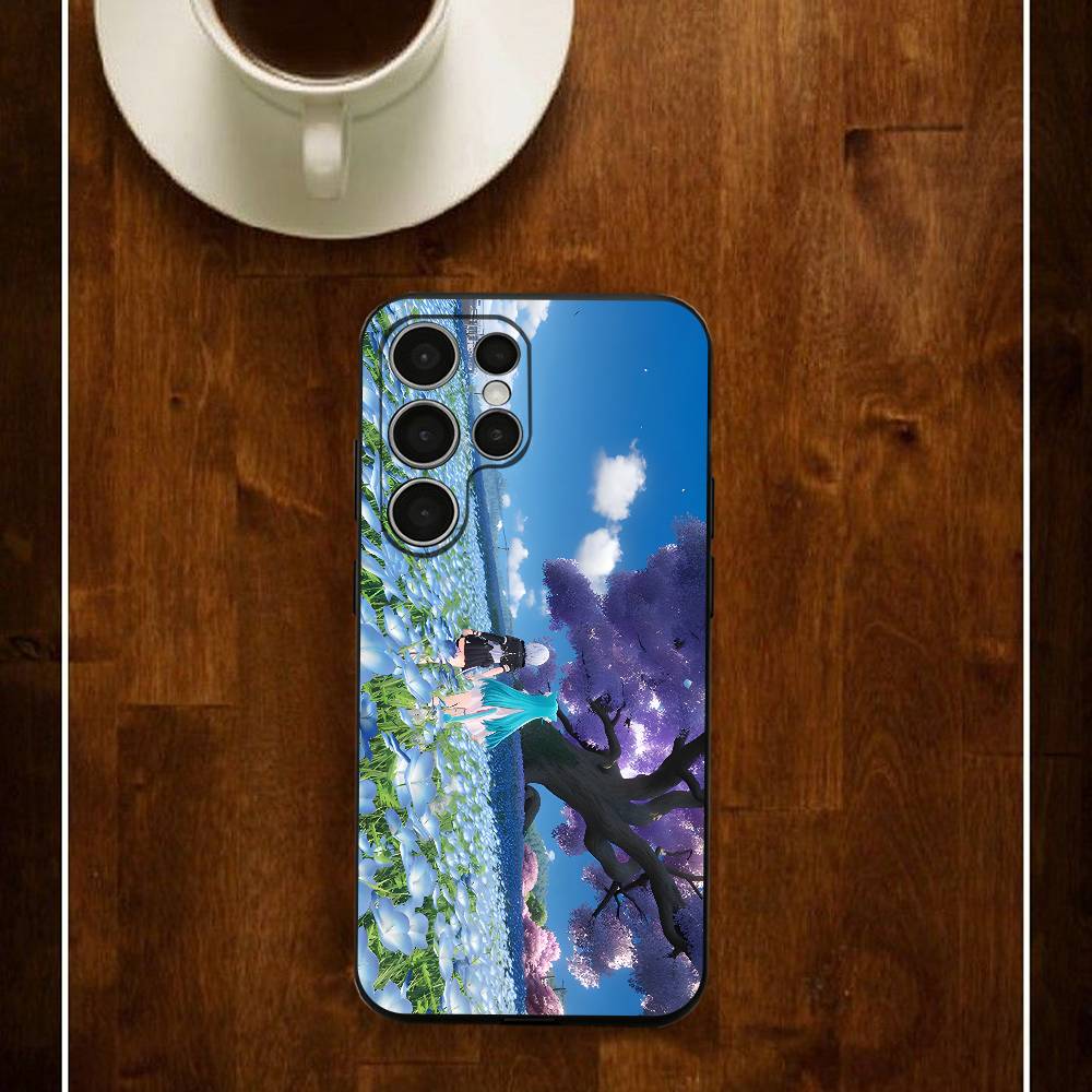 NTE Mint N-Neverness Silicone Case For Samsung S25 24 23 22 21 20 Plus Ultra 5G Lite Shockproof Cover
