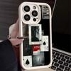 Ace of Spades Pattern Silicone Soft Case For iPhone 16 Pro Max 15 Plus 14 13 Pro 12 11 XS XR 8 7 Lens Protection Shockproof TPU Matte Phone Cover