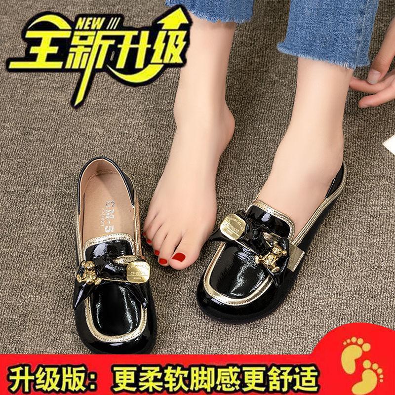 Soft Leather Pregnant Women Doudou Shoes Women's 2025 Autumn New Single Shoes, One Pedal Comfortable Loafers, One Shoe and Two Ladyshoes