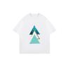 Oversized T Shirt Black Geometric Triangle Print Casual Wear For Women