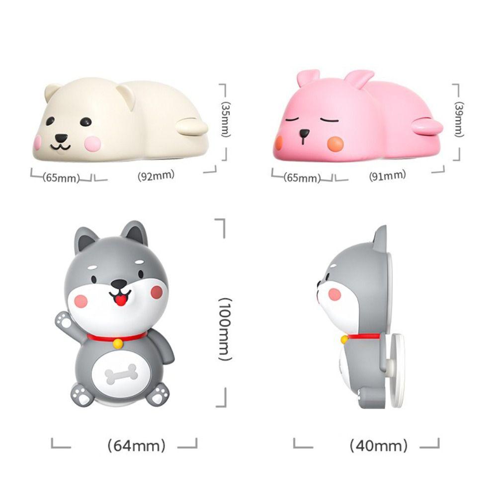 Silicone Door Stopper Cartoon Animal Automatic Closing Prevention Anti Pinch Guard Hand Buffer Windproof Function