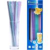 10.5inch Reble Hard Plastic Straws with Cleaning Brush .0.39in and 0.29in 2 Widths Fit Adult or Kid,Extra-long Straws for 20/30oz Tumbler/Water