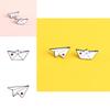 Cute Cartoon Minimalist Design Adorable Little Paper Airplane Brooch Creative Unique Pin For Men And Women