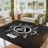 Linkin Park Design Crystal Velvet Rug Soft Decorative Mat for Bedroom Entrance