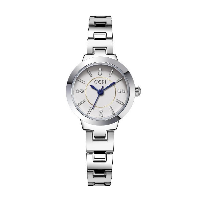 Delicate Diamond-Encrusted Student Watch Waterproof And Compact Temperament Alloy Bracelet Watch Women'S Quartz Watch
