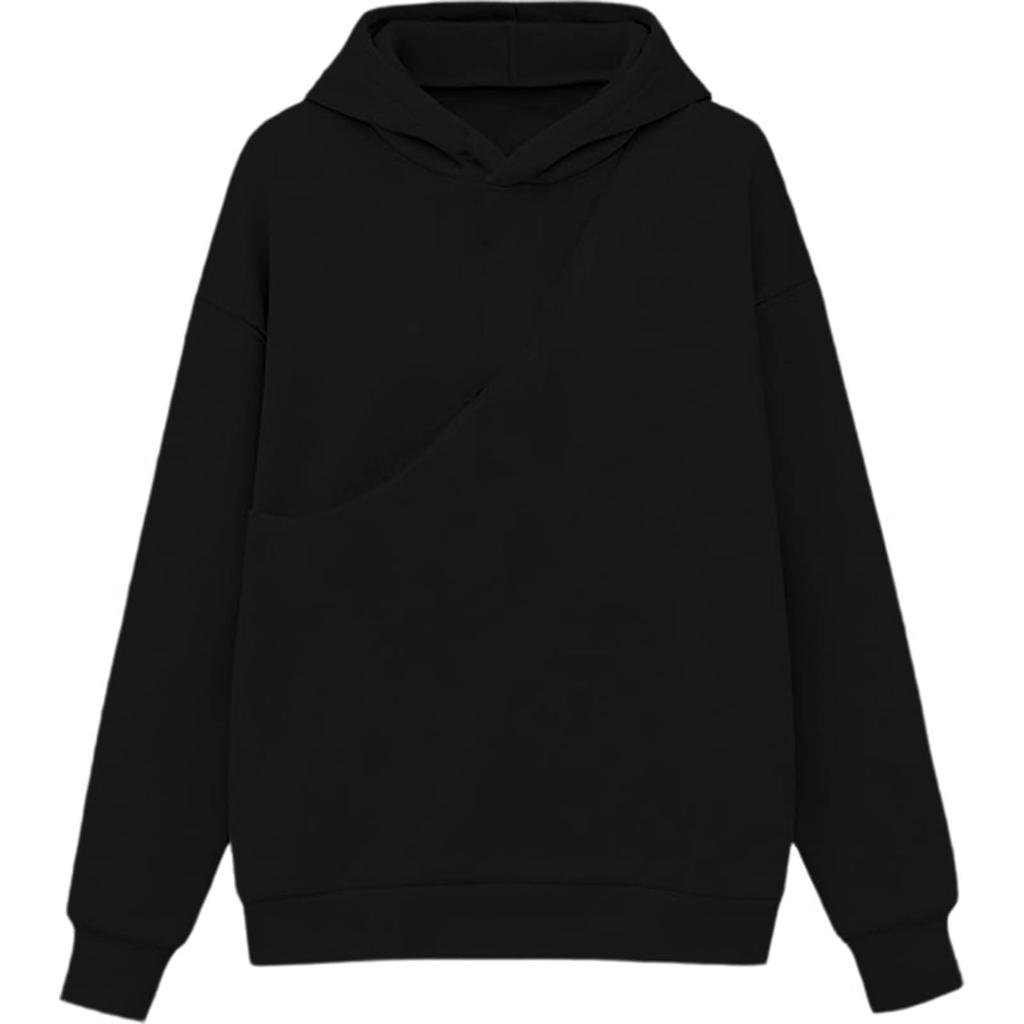 Men's Hooded Sweatshirt Loose Fit Long Sleeve with Large Front Pocket and Pet Pocket