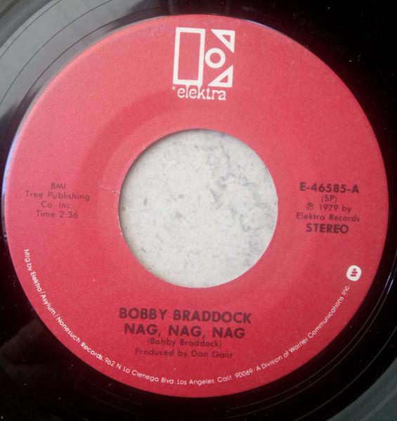 

7inch Record BOBBY BRADDOCK Nag Nag Nag Rainy Florida After E46585 Elektra 1979 US CountryFolk Used