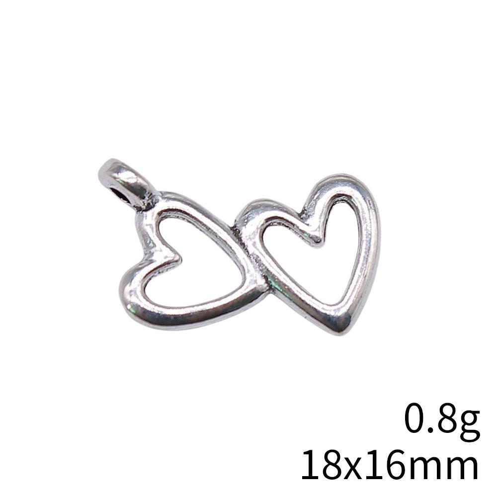 Back To School Charm Bracelet Hollow Peach Heart Charms Pendant Ornaments For Home Male Pendant
