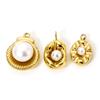 1 Piece 304 Stainless Steel Charms 18K Gold Plated Shell Acrylic Imitation Pearl Small Pendants DIY Necklace Women Findings