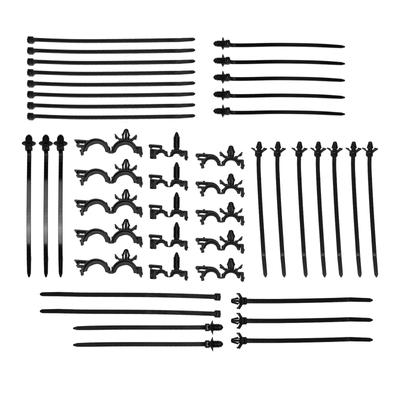 Data Screw Zip Ties Car Wire Routing Clips Wire Harness Clips Wide Application Wire Harness Clips Push Mount Cable Zip Tie