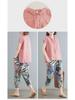 Women's 2024 Summer Retro Loose Cotton & Linen Mid-Sleeve Doll Collar Shirt