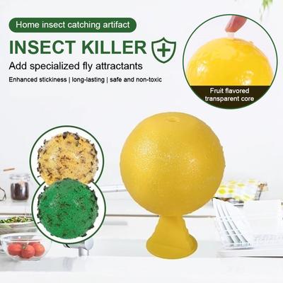 Klibbiga fällor Flygande insekter Fångar boll Effektiv flugfångare Dödare Frukt Flugdödare för växter Fångar fruktinsekter