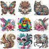 5D DIY Rhinestone Diamond Painting Kit: Cartoon Animal Stickers for Kids