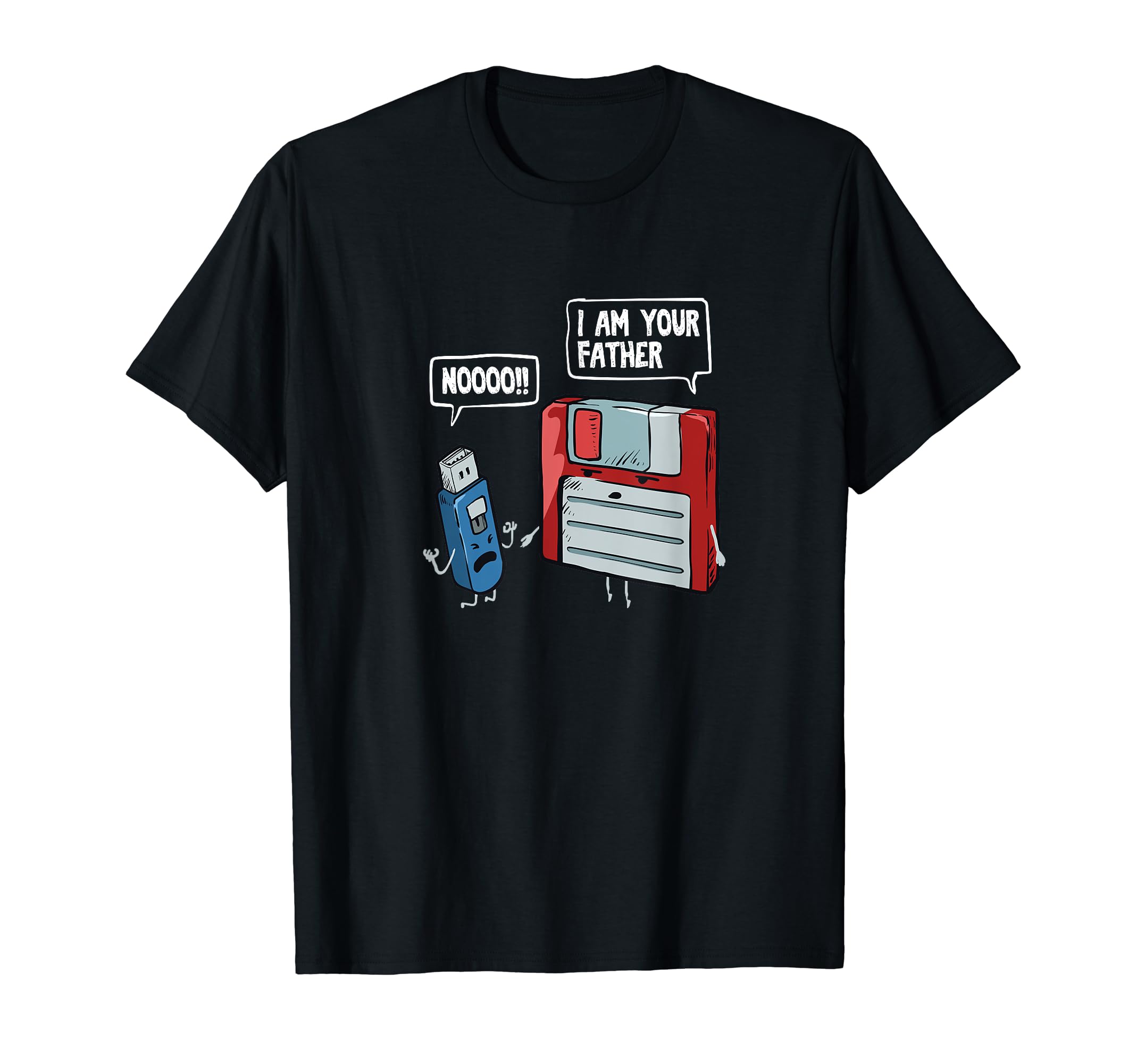Floppy & USB Flash Drive Gift T-Shirt for Computer Geeks