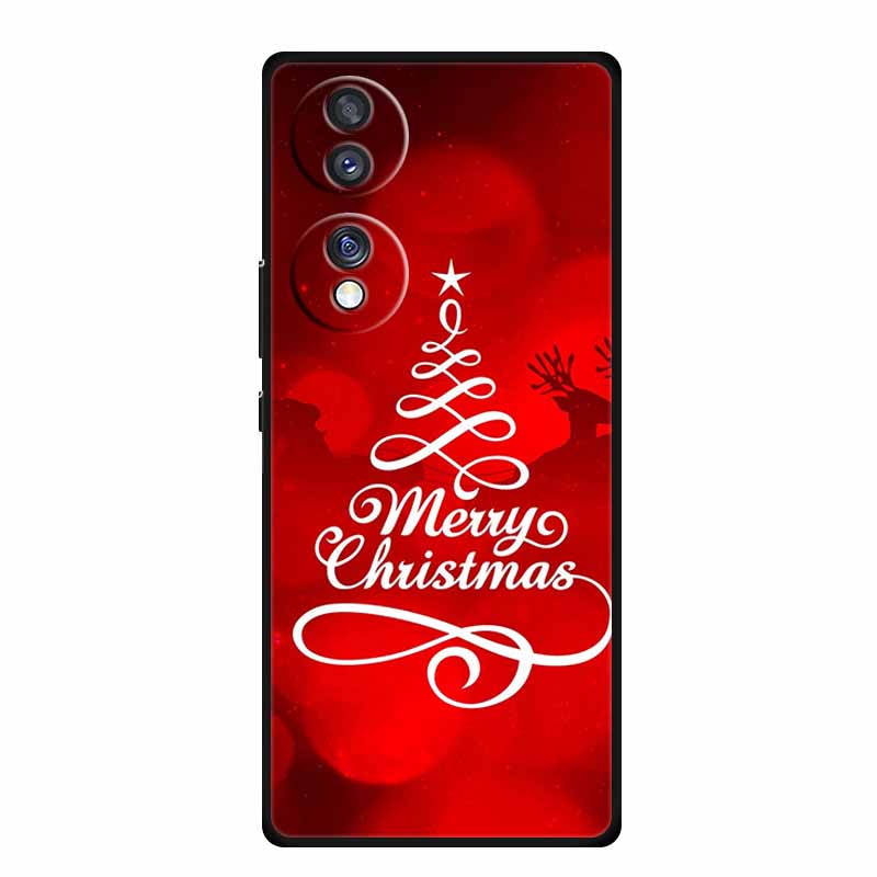 Case For Honor 70 Pro Plus Christmas Soft Silicone TPU Phone Back Cover For Huawei Honor 70 Pro+ Honor70 Lite Cartoon Capa Funda