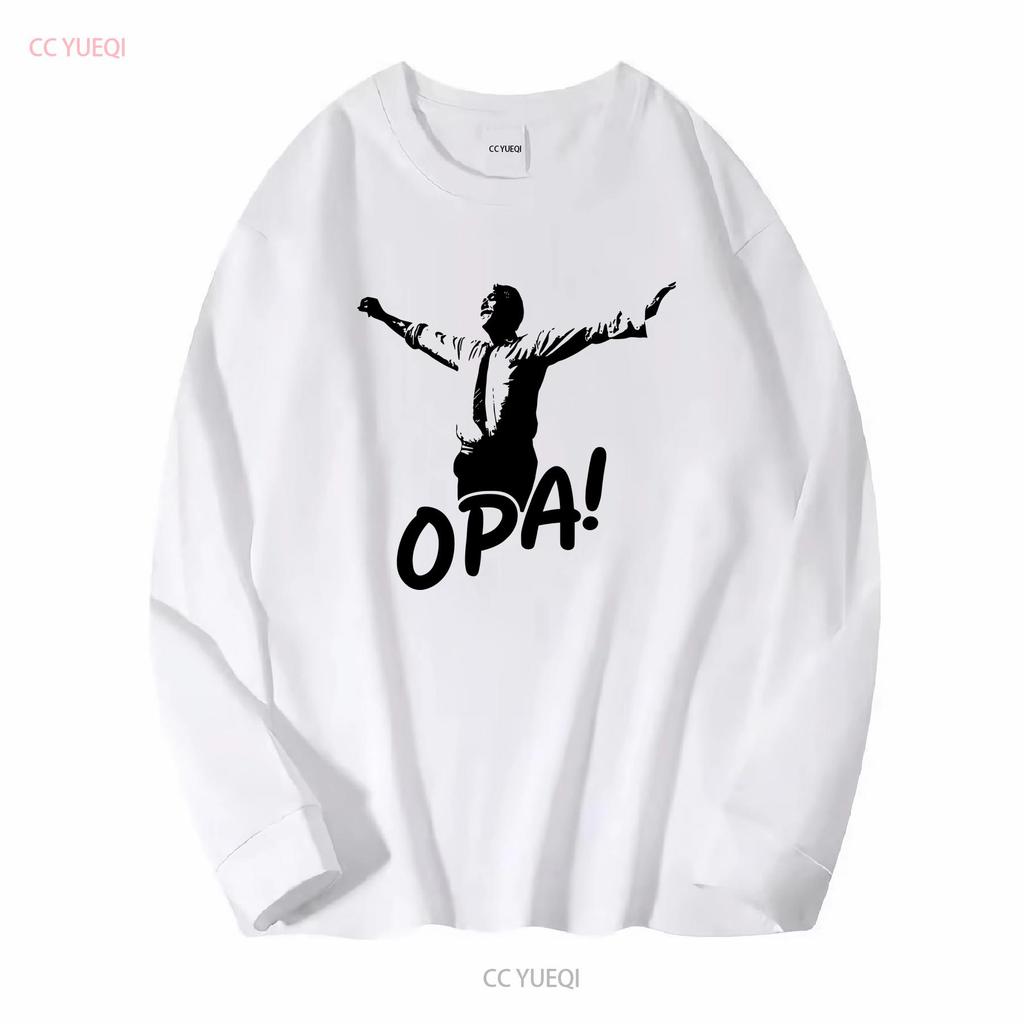 Camiseta Zorba danza griega el Grecia regalo OPA vintage Top Lavado Para Uso Diario Cómodo Versátil gráfico Ligeramente