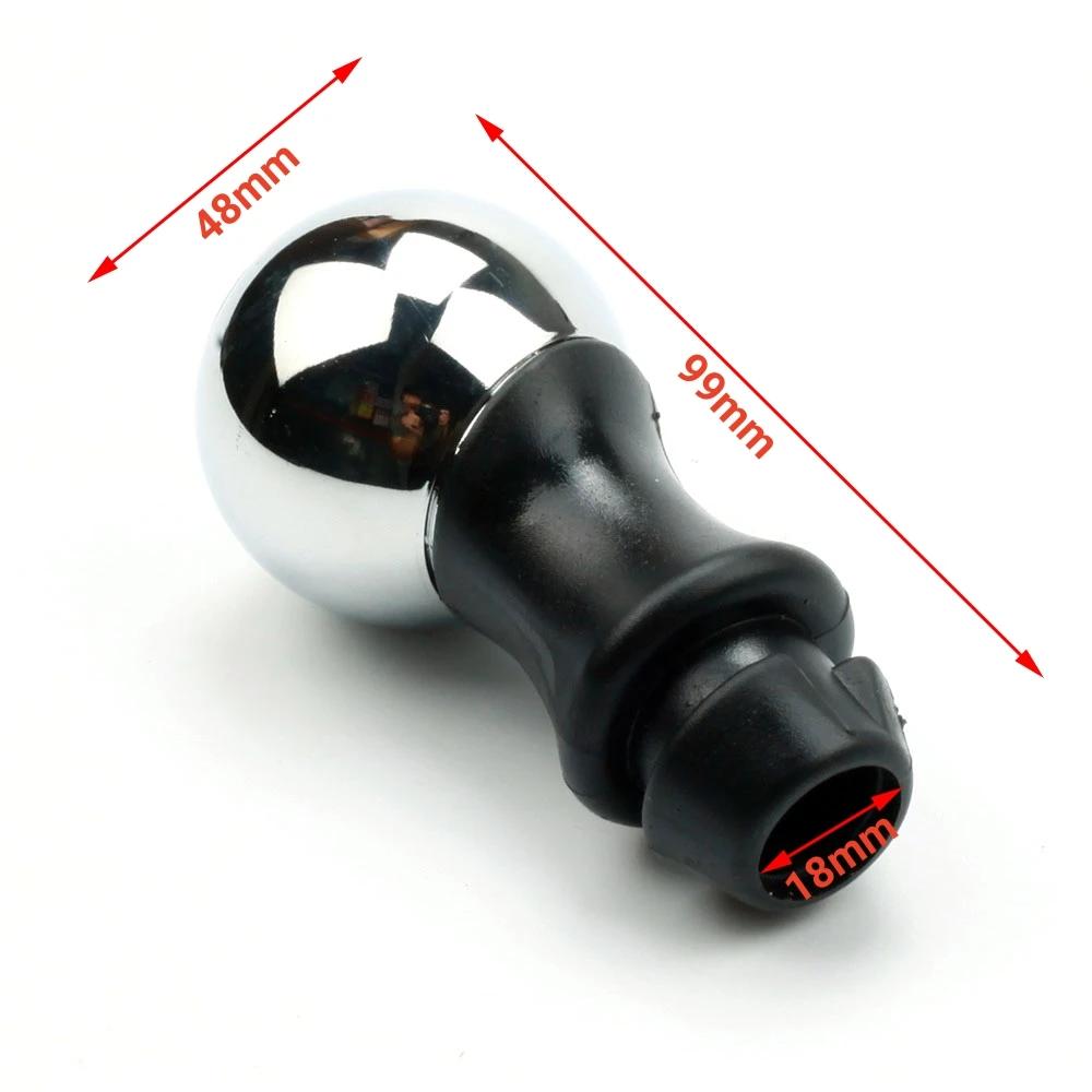 New chrome manual 5 speed car ABS shift knob for Peugeot 106 206 306 406 107 207 307 407 301 308 2008