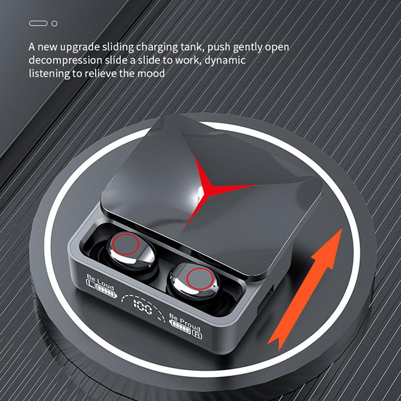 M90 TWS Wireless Earphones In Ear Sliding Cover Low Delay Digital Touch Noise Reduction Wireless Headset Quality Music