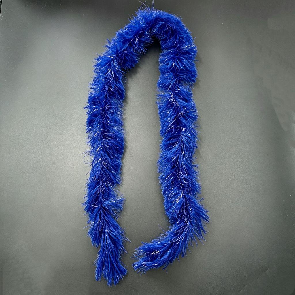 2m Faux Fur & Down Feather Plush Strips for Costume Simulations