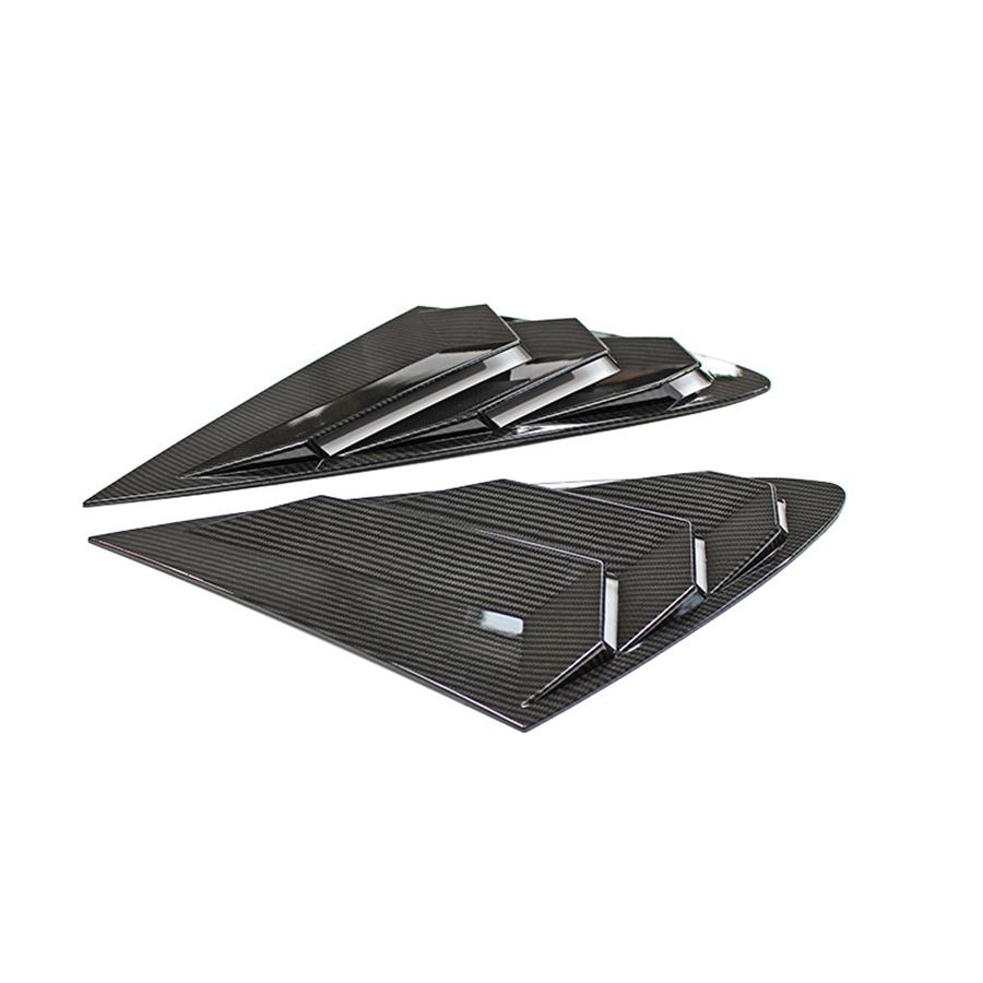 For Hyundai Sonata 2020-2023 Rear Side Vent Window Quarter Louver Cover Carbon Fiber